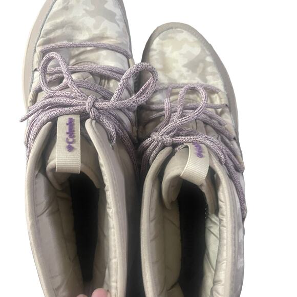 Columbia Women's Size 11 Slopeside Village Omni-Heat Moon Camo‎ Ankle Boots - Picture 10 of 11